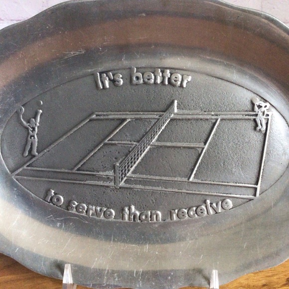 Vintage Pewtarex Pewter Serving Platter Tray - Picture 2 of 8